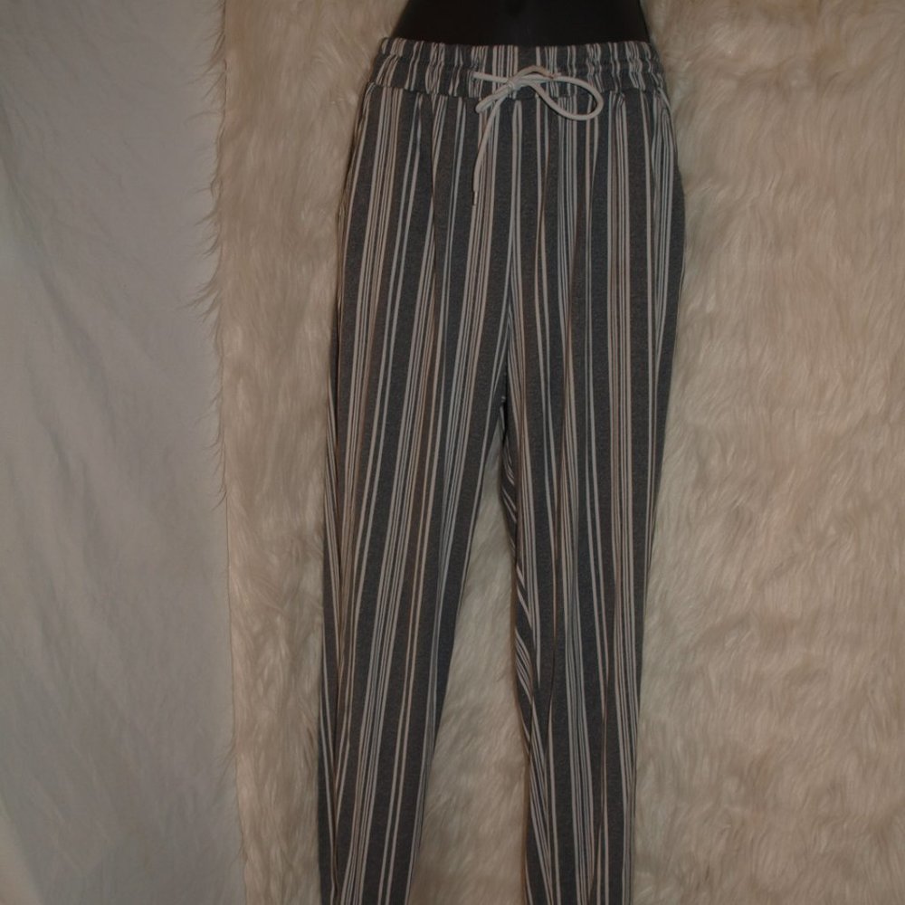 Pajama PANTS Striped Super Soft SIZE M BY SHOSHO GENTLY USED